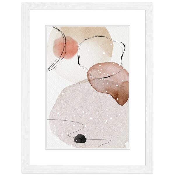 WANDStyle Bilderrahmen H300 aus Massivholz in Weiß 18 x 24 cm im Stil Modern