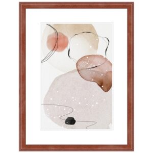 WANDStyle Bilderrahmen H320 aus Massivholz in Mahagoni-Optik 10 x 15 cm im Stil Klassisch