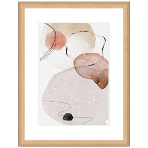 WANDStyle Bilderrahmen H320 aus Massivholz in Natur-Optik 10 x 10 cm im Stil Klassisch