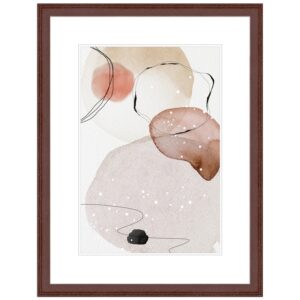 WANDStyle Bilderrahmen H320 aus Massivholz in Nussbaum-Optik 10 x 10 cm im Stil Klassisch