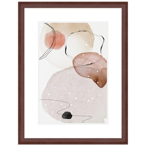WANDStyle Bilderrahmen H320 aus Massivholz in Nussbaum-Optik 13 x 18 cm im Stil Klassisch