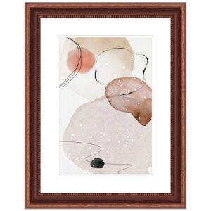 WANDStyle Bilderrahmen H390 aus Massivholz in Braun 10 x 10 cm im Stil Landhaus