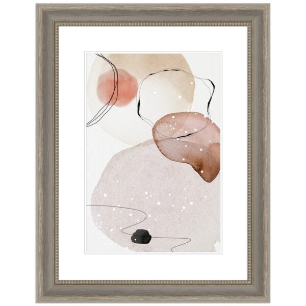 WANDStyle Bilderrahmen H390 aus Massivholz in Grau 20 x 30 cm im Stil Landhaus