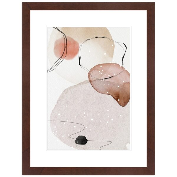 WANDStyle Bilderrahmen H430 aus Massivholz in Nussbaum 15 x 20 cm im Stil Klassisch