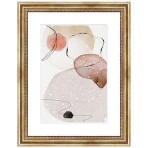 WANDStyle Bilderrahmen H450 aus Massivholz in Gold 10 x 10 cm im Stil Antik