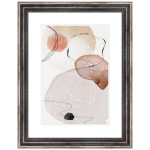 WANDStyle Bilderrahmen H450 aus Massivholz in Metall-Optik 10 x 10 cm im Stil Antik