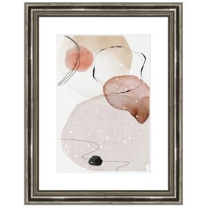 WANDStyle Bilderrahmen H450 aus Massivholz in Silber 18 x 24 cm im Stil Antik