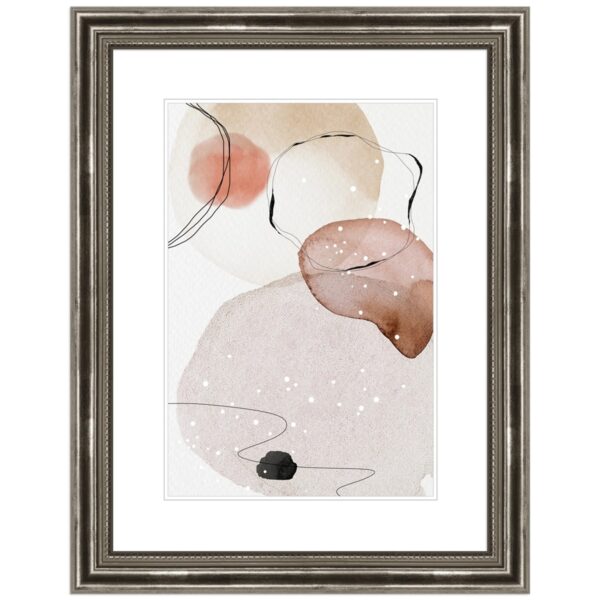 WANDStyle Bilderrahmen H450 aus Massivholz in Silber 18 x 24 cm im Stil Antik