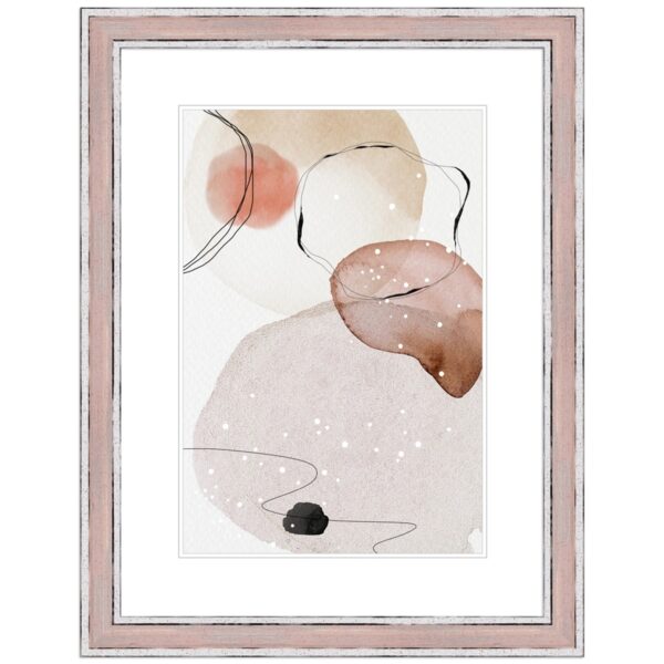 WANDStyle Bilderrahmen H460 aus Massivholz in Rosa 40 x 50 cm im Stil Vintage
