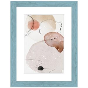WANDStyle Bilderrahmen H750 aus Massivholz in Blau 10 x 10 cm im Stil Landhaus