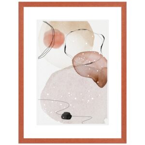 WANDStyle Bilderrahmen H950 aus Massivholz in Kirschbaum-Optik 10 x 10 cm im Stil Modern