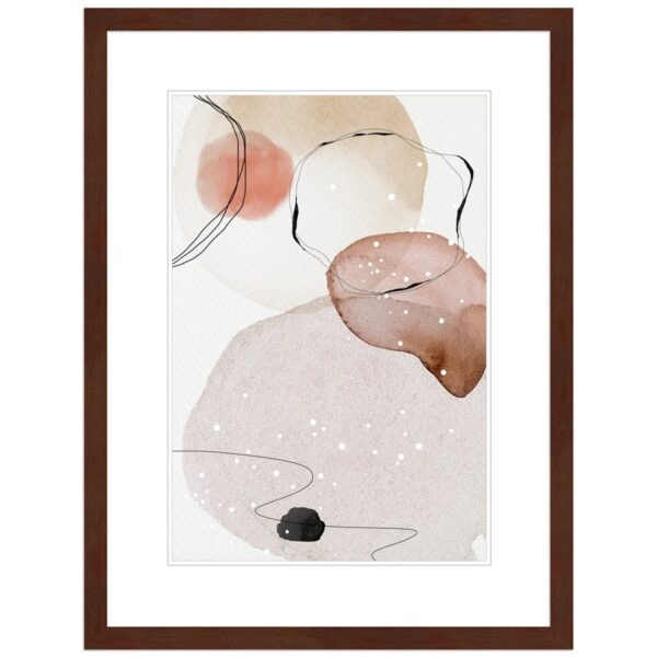 WANDStyle Bilderrahmen H950 aus Massivholz in Nussbaum-Optik 10 x 15 cm im Stil Modern