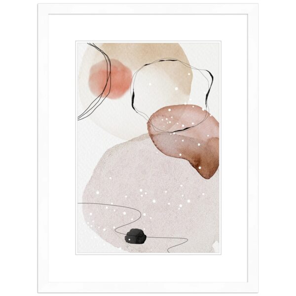 WANDStyle Bilderrahmen H950 aus Massivholz in Weiß 30 x 40 cm im Stil Modern