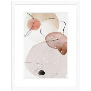 WANDStyle Bilderrahmen H950 aus Massivholz in Weiß gemasert 24 x  30 cm im Stil Modern