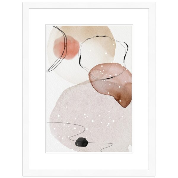 WANDStyle Bilderrahmen H950 aus Massivholz in Weiß gemasert 24 x  30 cm im Stil Modern