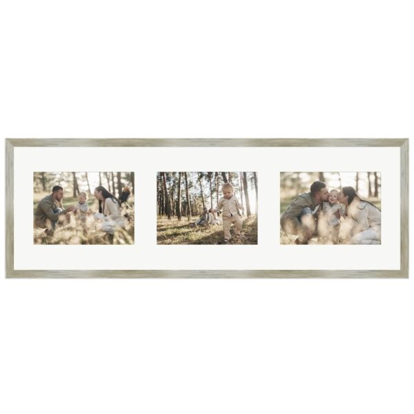 WANDStyle Galerierahmen G950 in Gold 23 x 70 cm für 3 Bilder im Format 13 x 18 cm