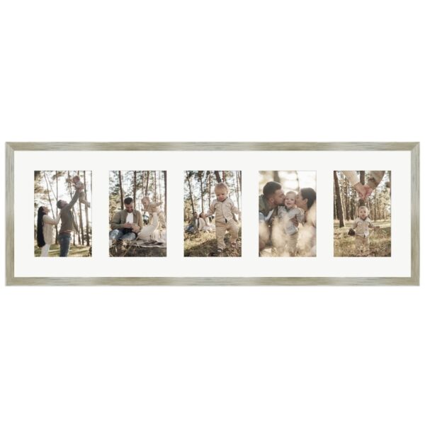 WANDStyle Galerierahmen G950 in Gold 23 x 70 cm für 5 Bilder im Format 10 x 15 cm