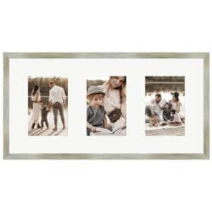 WANDStyle Galerierahmen G950 in Gold 25 x 50 cm für 3 Bilder im Format 10 x 15 cm