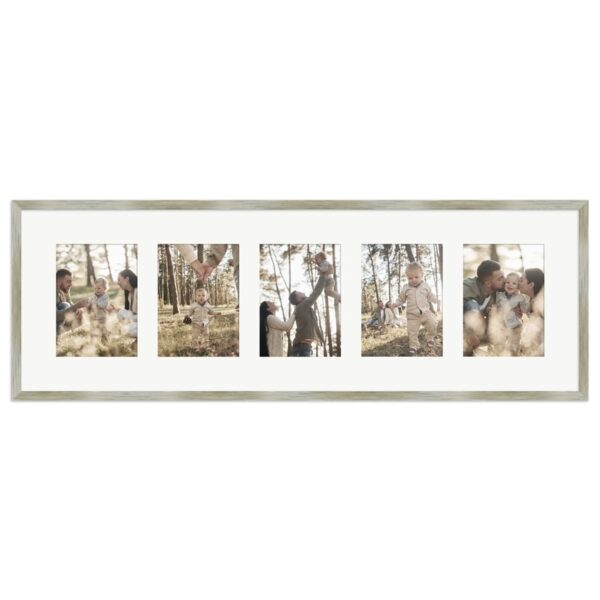 WANDStyle Galerierahmen G950 in Gold 30 x 90 cm für 5 Bilder im Format 13 x 18 cm