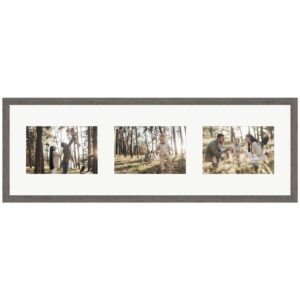 WANDStyle Galerierahmen G950 in Graubraun 20 x 60 cm für 3 Bilder im Format 10 x 15 cm