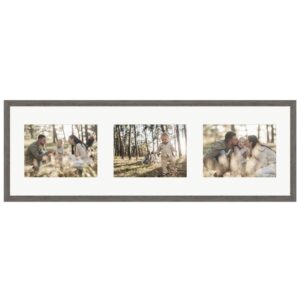 WANDStyle Galerierahmen G950 in Graubraun 23 x 70 cm für 3 Bilder im Format 13 x 18 cm