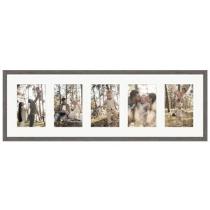 WANDStyle Galerierahmen G950 in Graubraun 23 x 70 cm für 5 Bilder im Format 10 x 15 cm