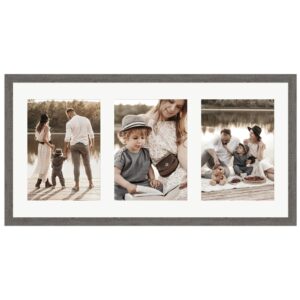 WANDStyle Galerierahmen G950 in Graubraun 25 x 50 cm für 3 Bilder im Format 13 x 18 cm