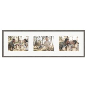 WANDStyle Galerierahmen G950 in Graubraun 25 x 80 cm für 3 Bilder im Format 15 x 20 cm