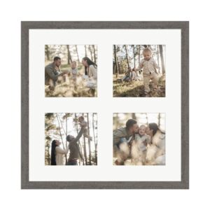 WANDStyle Galerierahmen G950 in Graubraun 30 x 30 cm für 4 Bilder im Format 10 x 10 cm