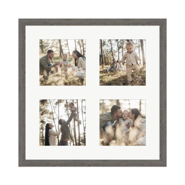 WANDStyle Galerierahmen G950 in Graubraun 30 x 30 cm für 4 Bilder im Format 10 x 10 cm