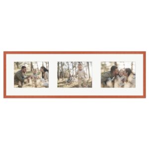 WANDStyle Galerierahmen G950 in Kirschbaum 25 x 80 cm für 3 Bilder im Format 15 x 20 cm