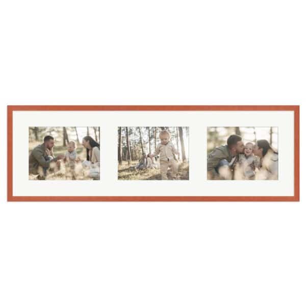 WANDStyle Galerierahmen G950 in Kirschbaum 25 x 80 cm für 3 Bilder im Format 15 x 20 cm