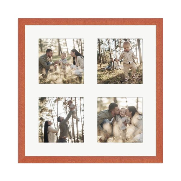 WANDStyle Galerierahmen G950 in Kirschbaum 30 x 30 cm für 4 Bilder im Format 10 x 10 cm