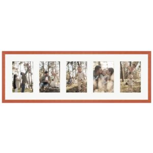 WANDStyle Galerierahmen G950 in Kirschbaum-Optik 23 x 70 cm für 5 Bilder im Format 10 x 15 cm