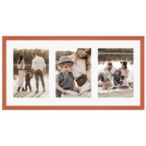 WANDStyle Galerierahmen G950 in Kirschbaum-Optik 25 x 50 cm für 3 Bilder im Format 13 x 18 cm