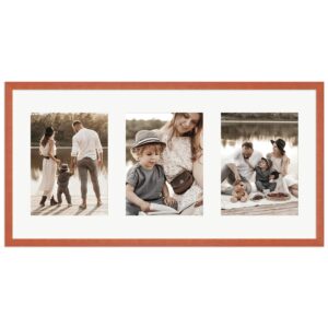 WANDStyle Galerierahmen G950 in Kirschbaum-Optik 30 x 60 cm für 3 Bilder im Format 15 x 20 cm