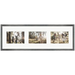 WANDStyle Galerierahmen G950 in Metall 20 x 60 cm für 3 Bilder im Format 10 x 15 cm