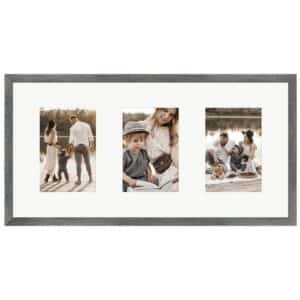WANDStyle Galerierahmen G950 in Metall 25 x 50 cm für 3 Bilder im Format 10 x 15 cm