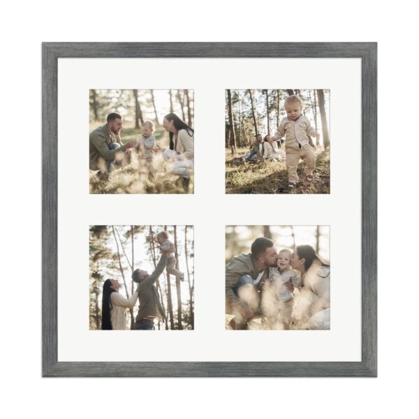 WANDStyle Galerierahmen G950 in Metall 30 x 30 cm für 4 Bilder im Format 10 x 10 cm