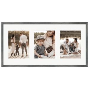 WANDStyle Galerierahmen G950 in Metall-Optik 30 x 60 cm für 3 Bilder im Format 15 x 20 cm
