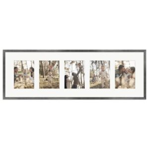 WANDStyle Galerierahmen G950 in Metall-Optik 30 x 90 cm für 5 Bilder im Format 13 x 18 cm