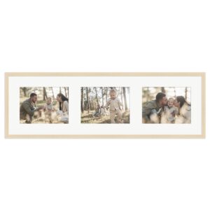 WANDStyle Galerierahmen G950 in Natur 25 x 80 cm für 3 Bilder im Format 15 x 20 cm