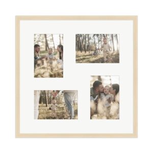 WANDStyle Galerierahmen G950 in Natur 40 x 40 cm für 4 Bilder im Format 10 x 15 cm
