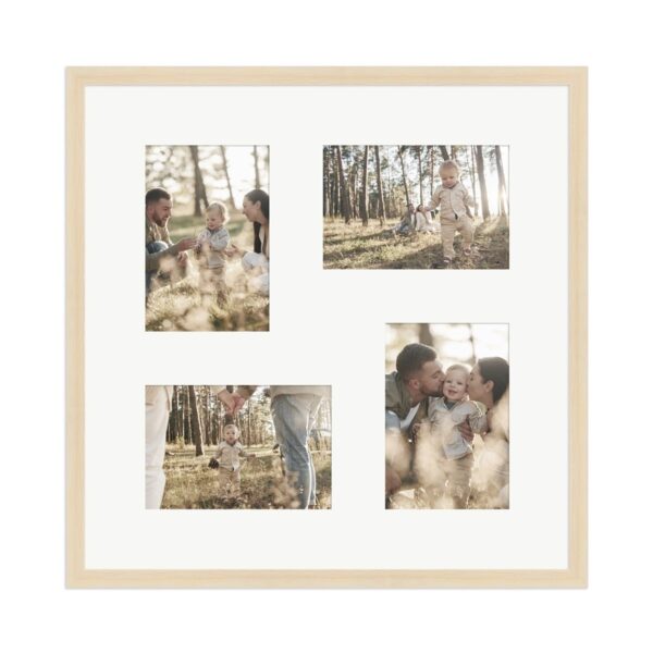 WANDStyle Galerierahmen G950 in Natur 40 x 40 cm für 4 Bilder im Format 10 x 15 cm