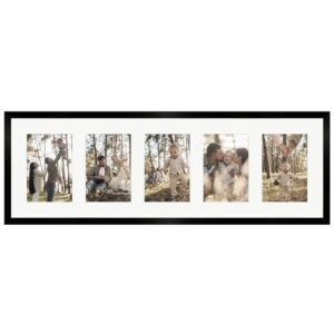 WANDStyle Galerierahmen G950 in Schwarz 23 x 70 cm für 5 Bilder im Format 10 x 15 cm