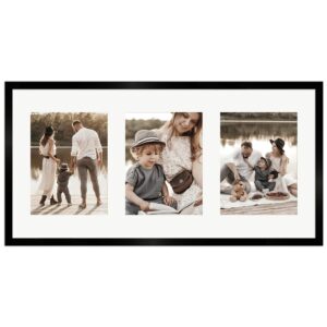 WANDStyle Galerierahmen G950 in Schwarz 30 x 60 cm für 3 Bilder im Format 15 x 20 cm