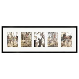 WANDStyle Galerierahmen G950 in Schwarz 30 x 90 cm für 5 Bilder im Format 13 x 18 cm
