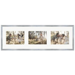 WANDStyle Galerierahmen G950 in Silber 23 x 70 cm für 3 Bilder im Format 13 x 18 cm