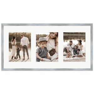 WANDStyle Galerierahmen G950 in Silber 30 x 60 cm für 3 Bilder im Format 15 x 20 cm