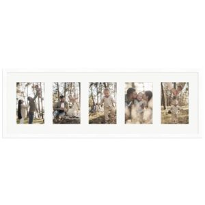 WANDStyle Galerierahmen G950 in Weiß 23 x 70 cm für 5 Bilder im Format 10 x 15 cm